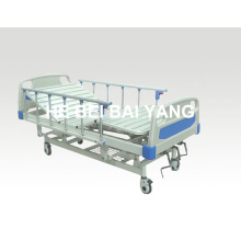 a-42 Three-Function Manual Hospital Bed with ABS Bed Head